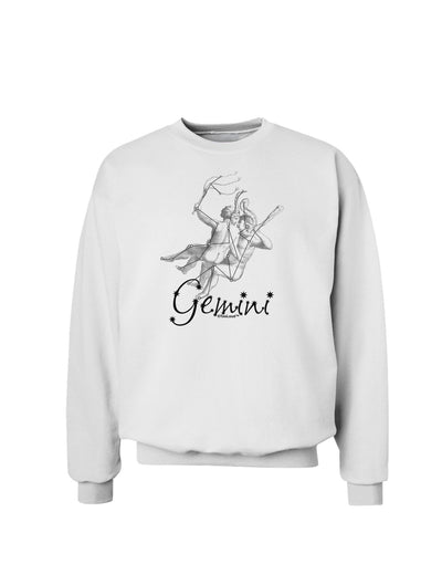 Gemini Constellation Sweatshirt-Sweatshirts-TooLoud-White-Small-Davson Sales