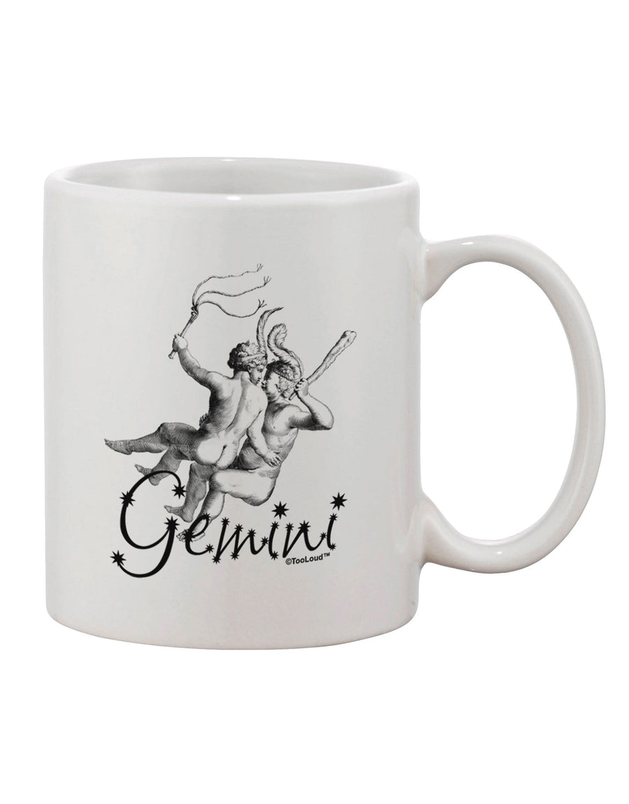 Gemini Illustration 11 oz Coffee Mug - Expertly Crafted Drinkware-11 OZ Coffee Mug-TooLoud-White-Davson Sales