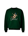 Gemini Illustration Color Adult Dark Sweatshirt-Sweatshirts-TooLoud-Deep-Forest-Green-Small-Davson Sales