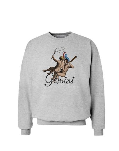 Gemini Illustration Color Sweatshirt-Sweatshirts-TooLoud-AshGray-Small-Davson Sales