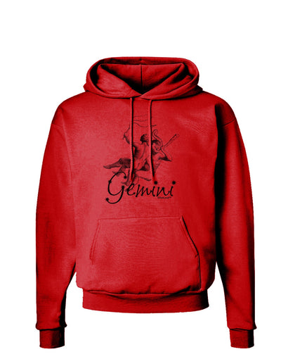 Gemini Illustration Hoodie Sweatshirt-Hoodie-TooLoud-Red-Small-Davson Sales