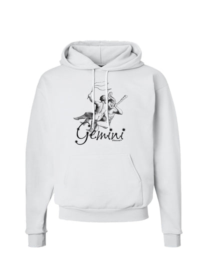 Gemini Illustration Hoodie Sweatshirt-Hoodie-TooLoud-White-Small-Davson Sales