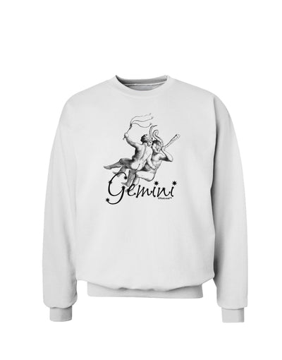 Gemini Illustration Sweatshirt-Sweatshirts-TooLoud-White-Small-Davson Sales