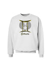 Gemini Symbol Sweatshirt-Sweatshirts-TooLoud-White-Small-Davson Sales