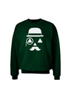 Gentleman Jack-o-lantern Adult Dark Sweatshirt-Sweatshirts-TooLoud-Deep-Forest-Green-Small-Davson Sales