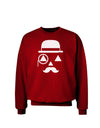 Gentleman Jack-o-lantern Adult Dark Sweatshirt-Sweatshirts-TooLoud-Deep-Red-Small-Davson Sales