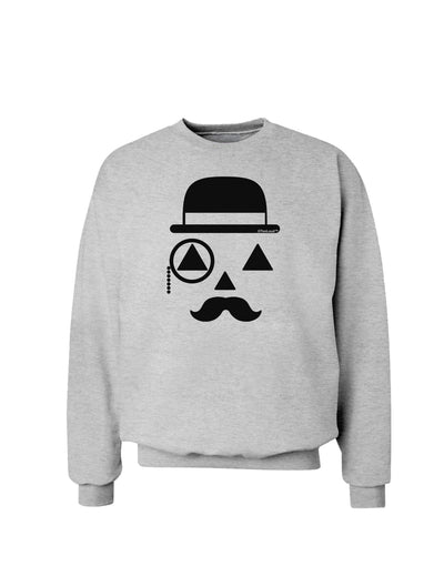 Gentleman Jack-o-lantern Sweatshirt-Sweatshirts-TooLoud-AshGray-Small-Davson Sales