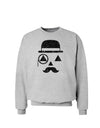 Gentleman Pumpkin Distressed Sweatshirt-Sweatshirts-TooLoud-AshGray-Small-Davson Sales