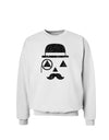 Gentleman Pumpkin Distressed Sweatshirt-Sweatshirts-TooLoud-White-Small-Davson Sales