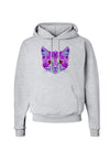 Geometric Kitty Purple Hoodie Sweatshirt-Hoodie-TooLoud-AshGray-Small-Davson Sales