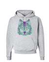 Geometric Wolf Head Hoodie Sweatshirt by TooLoud-Hoodie-TooLoud-AshGray-Small-Davson Sales