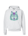 Geometric Wolf Head Hoodie Sweatshirt by TooLoud-Hoodie-TooLoud-White-Small-Davson Sales