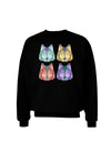 Geometric Wolf Head Pop Art Adult Dark Sweatshirt-Sweatshirts-TooLoud-Black-Small-Davson Sales