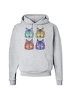 Geometric Wolf Head Pop Art Hoodie Sweatshirt-Hoodie-TooLoud-AshGray-Small-Davson Sales