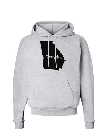 Georgia - United States Shape Hoodie Sweatshirt by TooLoud-Hoodie-TooLoud-AshGray-Small-Davson Sales