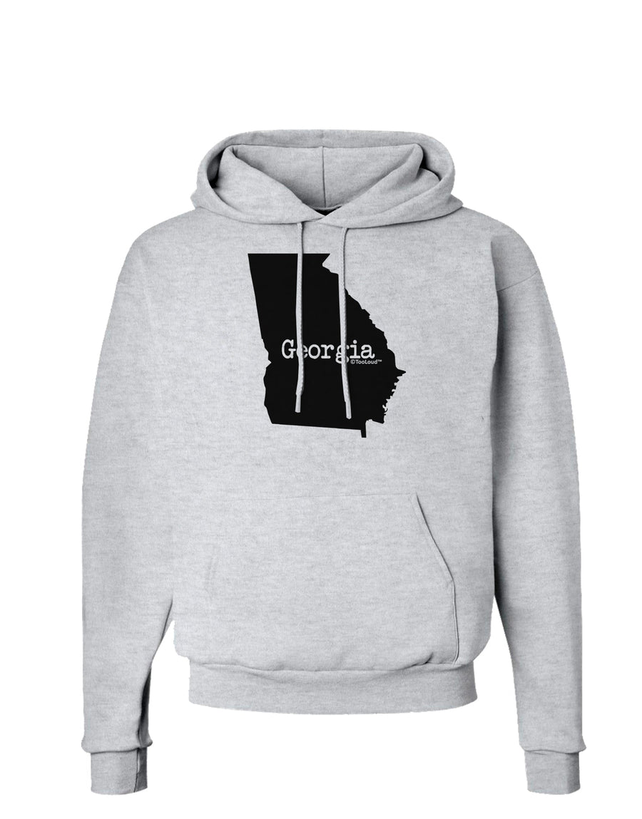 Georgia - United States Shape Hoodie Sweatshirt by TooLoud-Hoodie-TooLoud-White-Small-Davson Sales