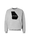 Georgia - United States Shape Sweatshirt by TooLoud-Sweatshirts-TooLoud-AshGray-Small-Davson Sales