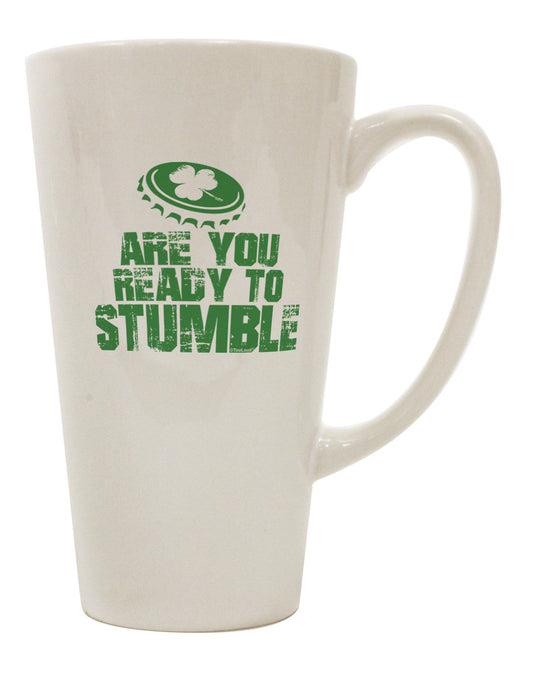 Get Ready to Sip in Style with the Hilarious 16 Ounce Conical Latte Coffee Mug - TooLoud-Conical Latte Mug-TooLoud-White-Davson Sales