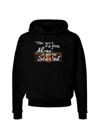 Getting Ahead Mark Twain Dark Hoodie Sweatshirt-Hoodie-TooLoud-Black-Small-Davson Sales