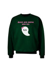 Ghouls Just Wanna Have Fun Cute Ghost - Halloween Adult Dark Sweatshirt-Sweatshirts-TooLoud-Deep-Forest-Green-Small-Davson Sales