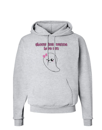 Ghouls Just Wanna Have Fun Cute Ghost - Halloween Hoodie Sweatshirt-Hoodie-TooLoud-AshGray-Small-Davson Sales