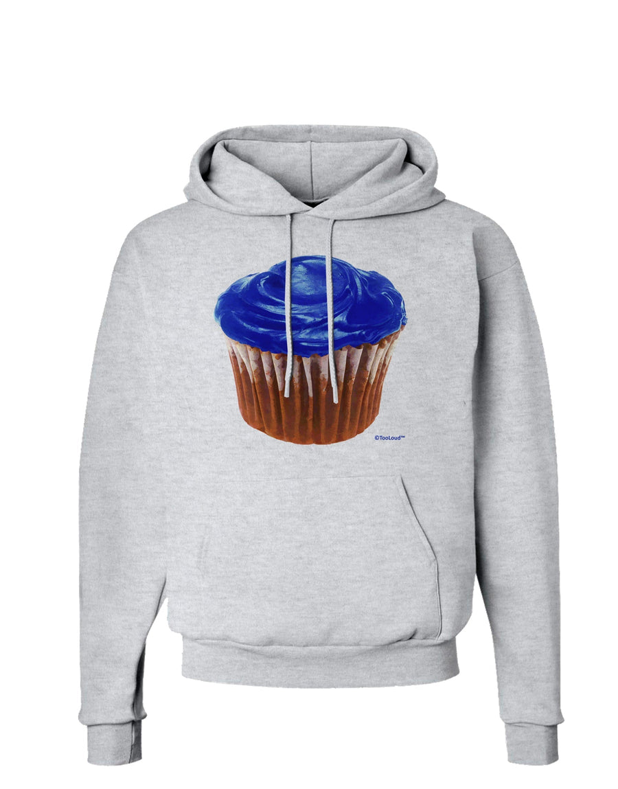 Giant Bright Blue Cupcake Hoodie Sweatshirt by TooLoud-Hoodie-TooLoud-White-Small-Davson Sales