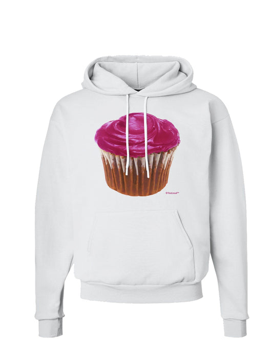 Giant Bright Pink Cupcake Hoodie Sweatshirt by TooLoud-TooLoud-White-Small-Davson Sales