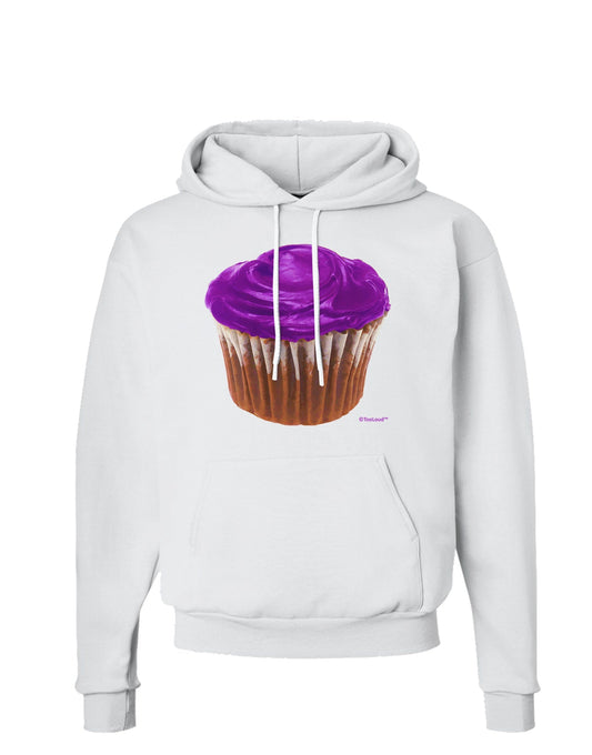 Giant Bright Purple Cupcake Hoodie Sweatshirt by TooLoud-TooLoud-White-Small-Davson Sales
