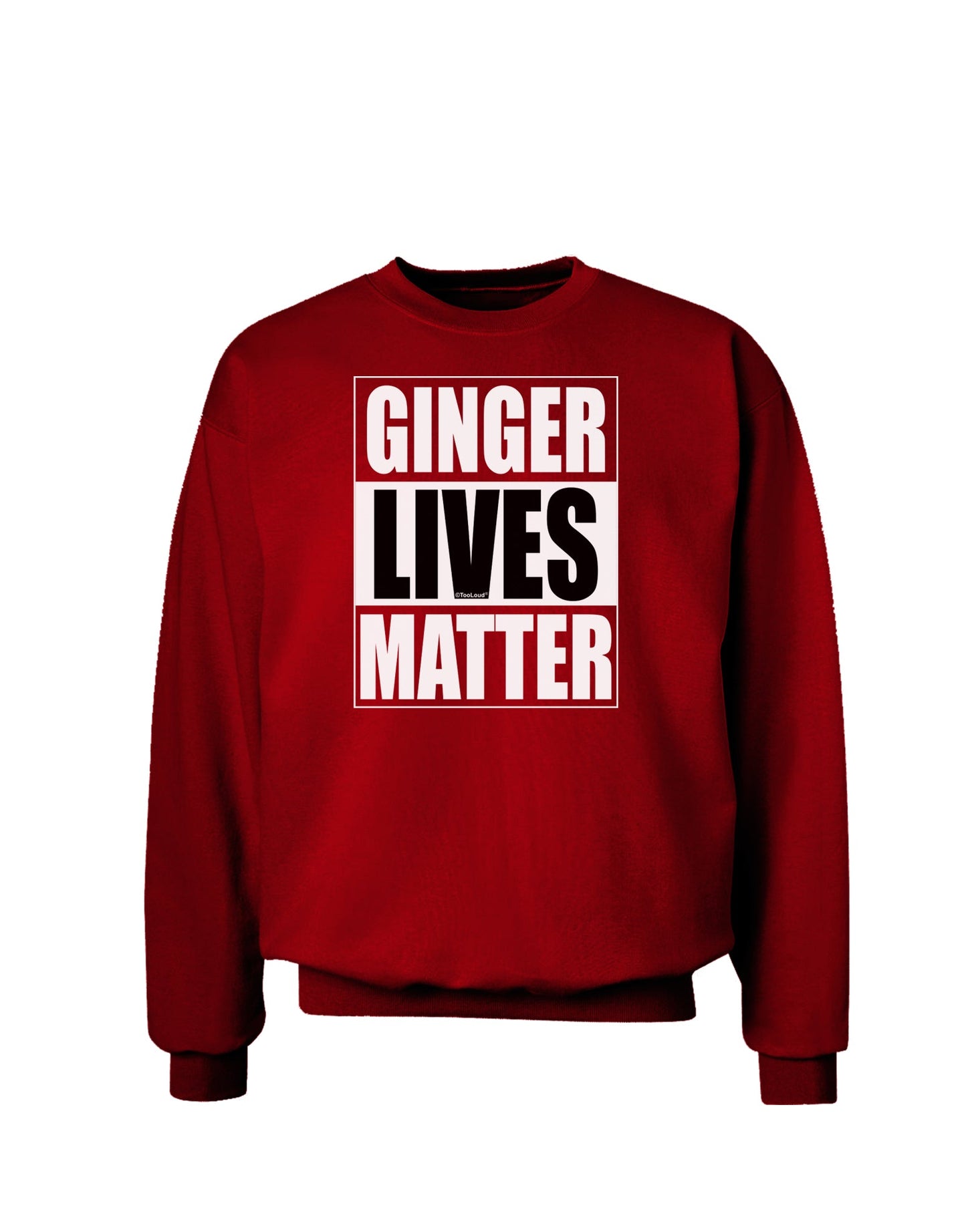 Ginger Lives Matter Adult Dark Sweatshirt by TooLoud-Sweatshirts-TooLoud-Deep-Red-Small-Davson Sales