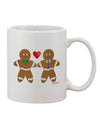 Gingerbread Man Couple 11 oz Coffee Mug - Crafted by a Drinkware Expert-11 OZ Coffee Mug-TooLoud-White-Davson Sales