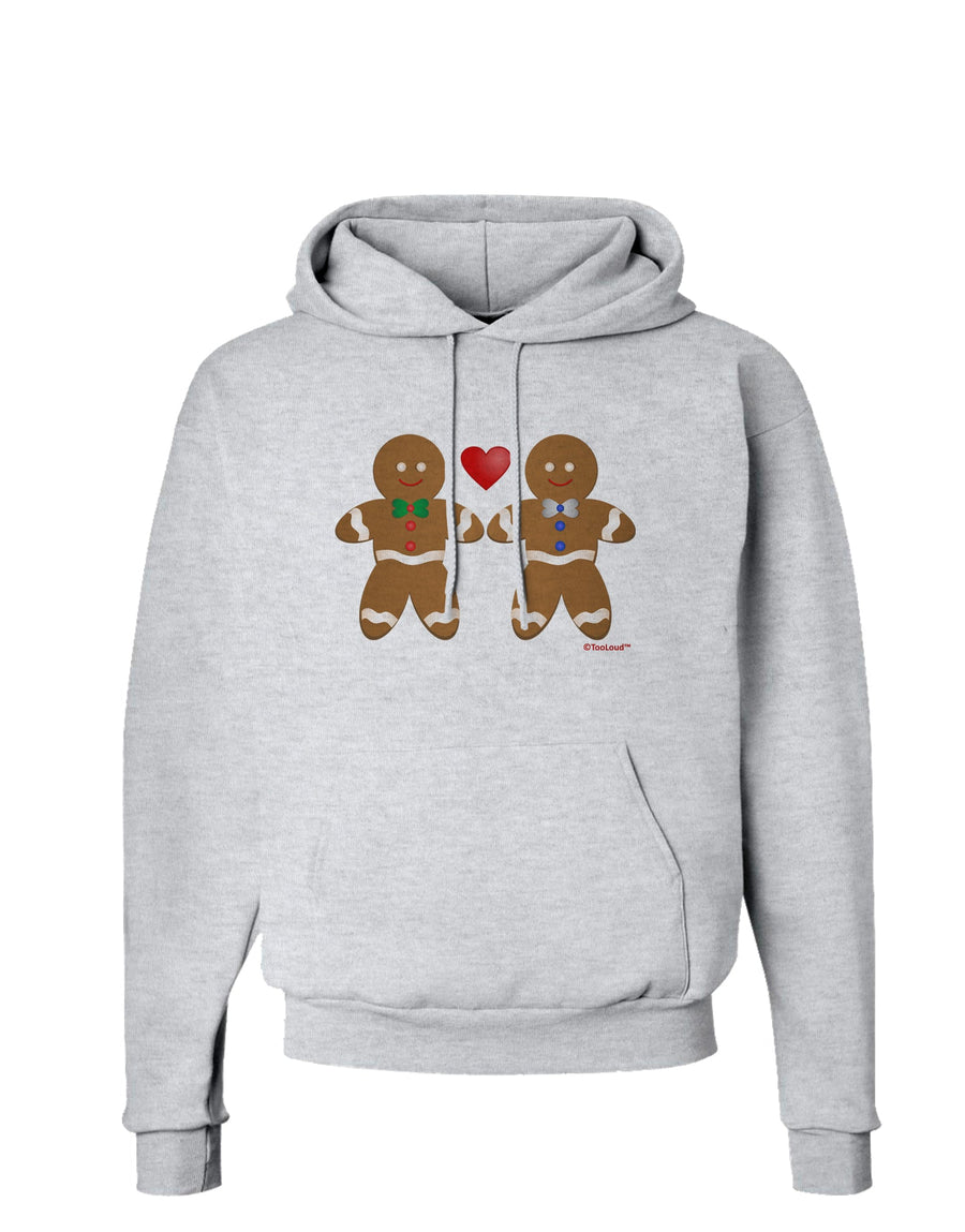 Gingerbread Man Couple Hoodie Sweatshirt by TooLoud-Hoodie-TooLoud-White-Small-Davson Sales