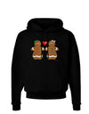 Gingerbread Woman Couple Dark Hoodie Sweatshirt by TooLoud-Hoodie-TooLoud-Black-Small-Davson Sales