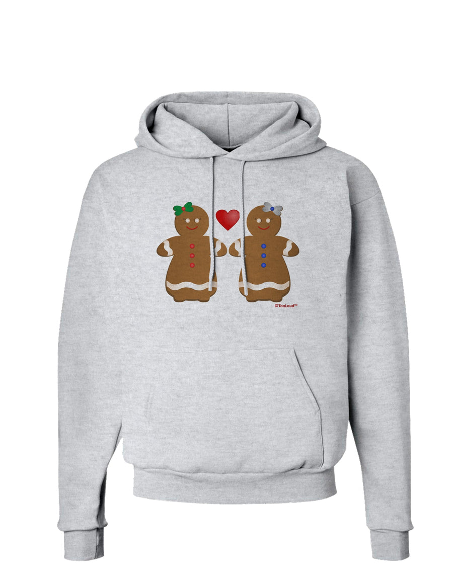 Gingerbread Woman Couple Hoodie Sweatshirt by TooLoud-Hoodie-TooLoud-White-Small-Davson Sales