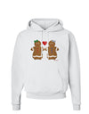 Gingerbread Woman Couple Hoodie Sweatshirt by TooLoud-Hoodie-TooLoud-White-Small-Davson Sales