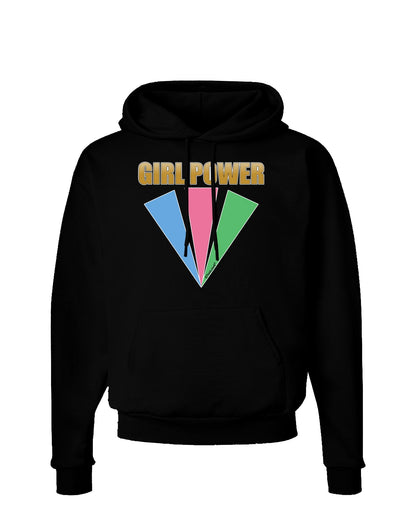 Girl Power Stripes Dark Hoodie Sweatshirt by TooLoud-Hoodie-TooLoud-Black-Small-Davson Sales