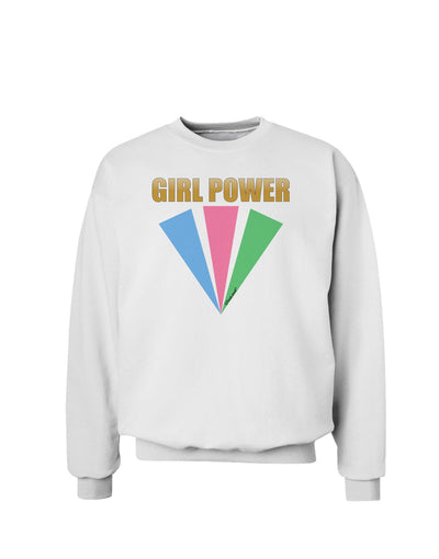 Girl Power Stripes Sweatshirt by TooLoud-Sweatshirts-TooLoud-White-Small-Davson Sales