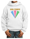 Girl Power Stripes Youth Hoodie Pullover Sweatshirt by TooLoud-Youth Hoodie-TooLoud-White-XS-Davson Sales