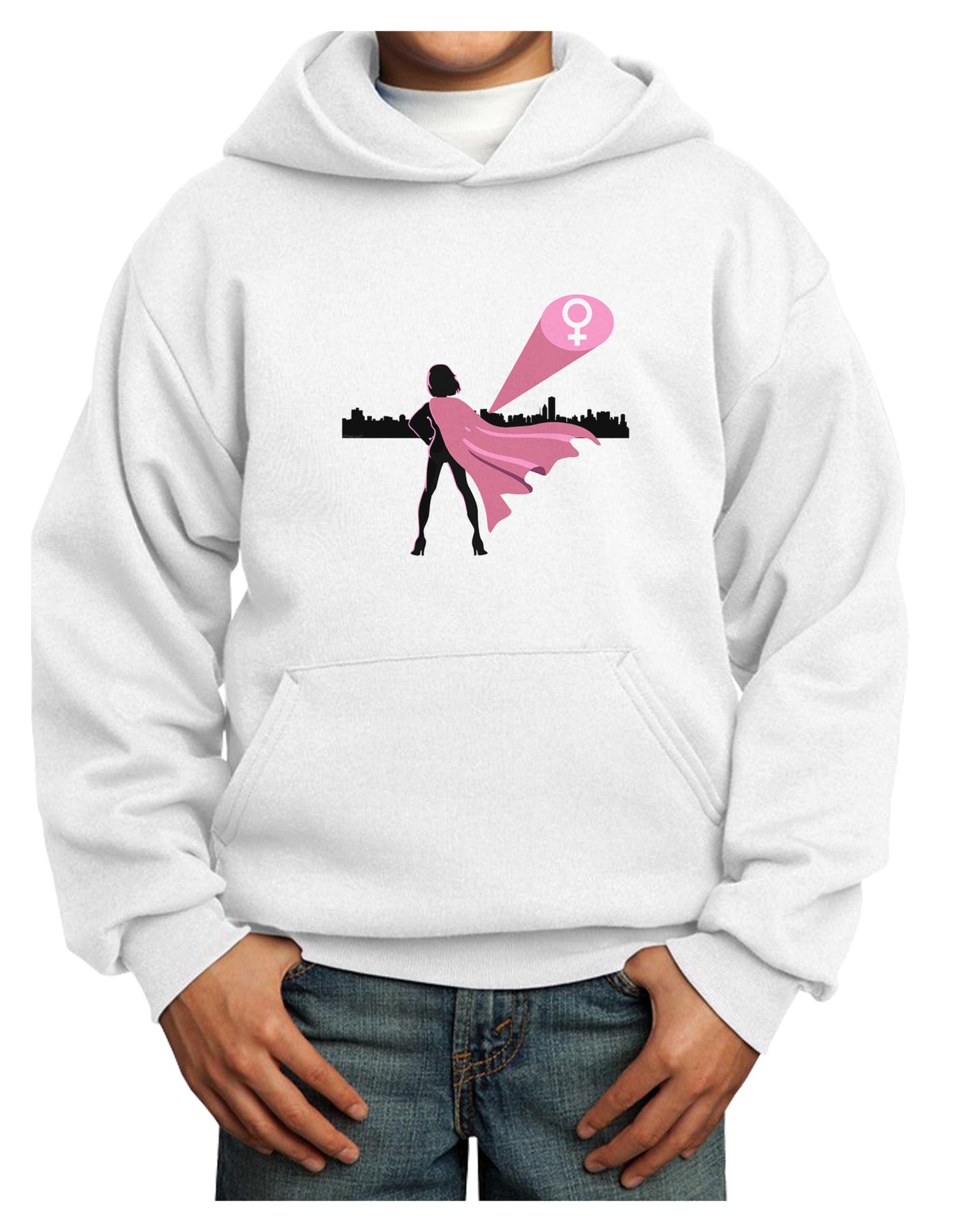 Girl Power Women's Empowerment Youth Hoodie Pullover Sweatshirt by TooLoud-Youth Hoodie-TooLoud-White-XS-Davson Sales