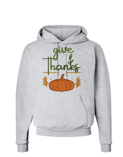 Give Thanks Hoodie Sweatshirt-Hoodie-TooLoud-AshGray-Small-Davson Sales