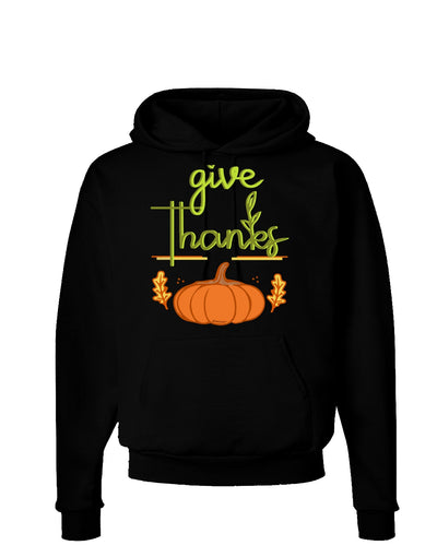 Give Thanks Hoodie Sweatshirt-Hoodie-TooLoud-Black-Small-Davson Sales