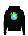 Go Green - Planet Earth Dark Hoodie Sweatshirt-Hoodie-TooLoud-Black-Small-Davson Sales