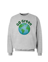 Go Green - Planet Earth Sweatshirt-Sweatshirts-TooLoud-AshGray-Small-Davson Sales