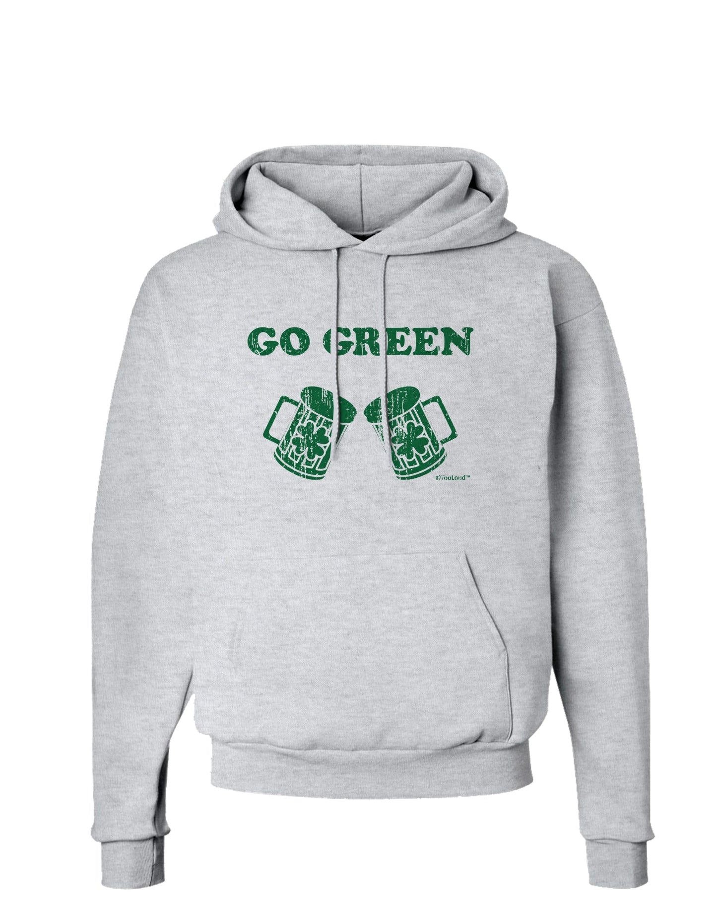 Go Green - St. Patrick's Day Green Beer Hoodie Sweatshirt by TooLoud-Hoodie-TooLoud-AshGray-Small-Davson Sales