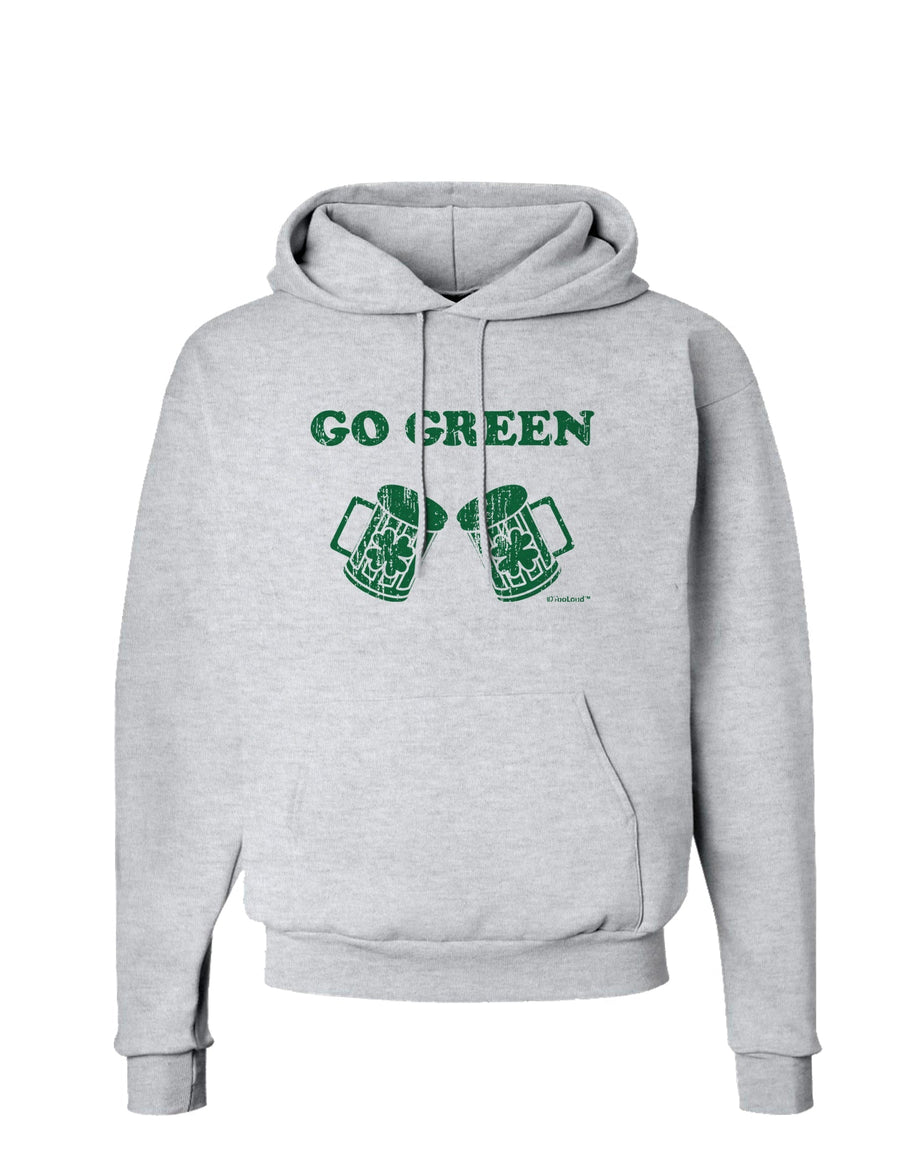 Go Green - St. Patrick's Day Green Beer Hoodie Sweatshirt by TooLoud-Hoodie-TooLoud-White-Small-Davson Sales