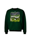 Go Outside - Beautiful Cliffs Adult Dark Sweatshirt by-Sweatshirts-TooLoud-Deep-Forest-Green-Small-Davson Sales