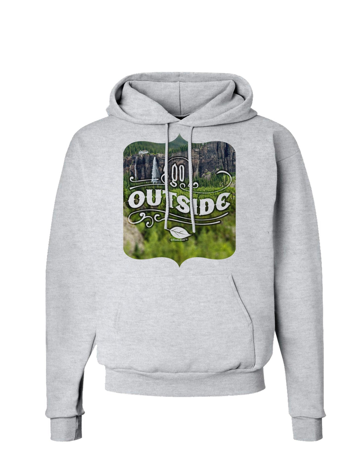 Go Outside - Beautiful Cliffs Hoodie Sweatshirt by-Hoodie-TooLoud-AshGray-Small-Davson Sales
