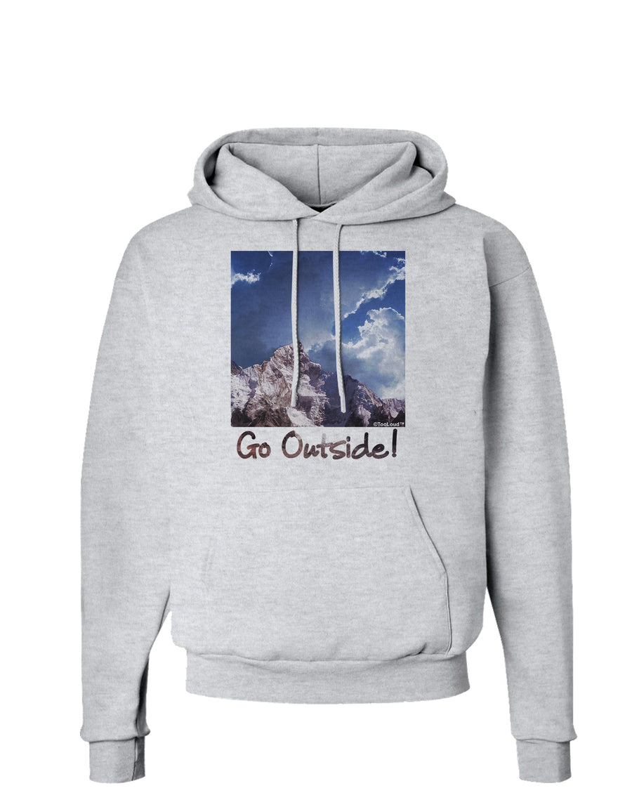 Go Outside Mountain Hoodie Sweatshirt by TooLoud-Hoodie-TooLoud-White-Small-Davson Sales