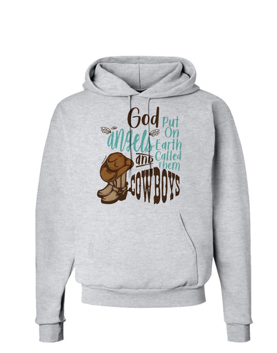 God put Angels on Earth and called them Cowboys Hoodie Sweatshirt-Hoodie-TooLoud-AshGray-Small-Davson Sales