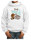 God put Angels on Earth and called them Cowboys Youth Hoodie Pullover Sweatshirt-Youth Hoodie-TooLoud-White-XS-Davson Sales