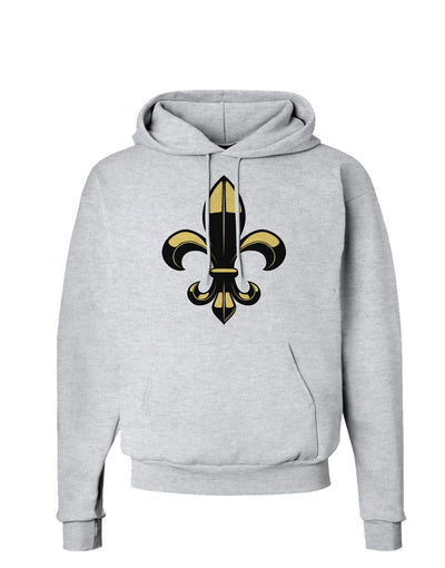 Golden Fleur de Lis Hoodie Sweatshirt-Hoodie-TooLoud-AshGray-Small-Davson Sales